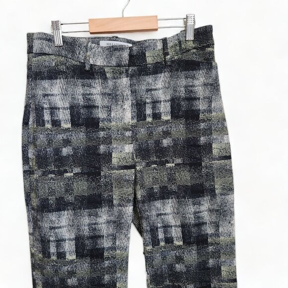MM Lafleur Condesa Chino Pants sz 0 Jacquard Ankle Abstract Slim Dressy Stretchy - Picture 2 of 16